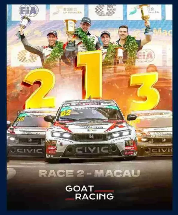 Racing 澳門格蘭披治大賽車第一名